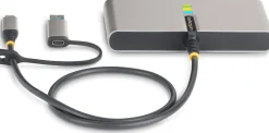 StarTech.com 2-Port USB-C/USB-A Hub with GbE and RS232 Serial,