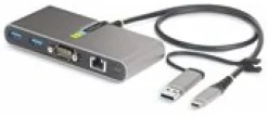 StarTech.com 2-Port USB-C/USB-A Hub with GbE and RS232 Serial,