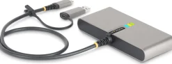 StarTech.com 2-Port USB-C/USB-A Hub with GbE and RS232 Serial,