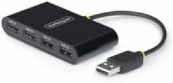 StarTech.com 4-Port USB 2.0 Hub, USB Bus Powered, Small Travel