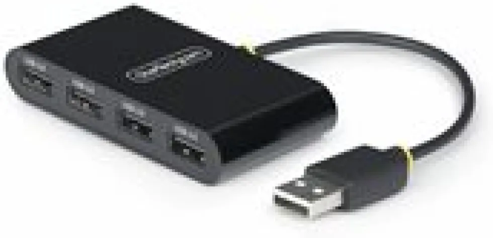 StarTech.com 4-Port USB 2.0 Hub, USB Bus Powered, Small Travel