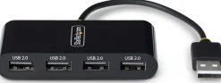 StarTech.com 4-Port USB 2.0 Hub, USB Bus Powered, Small Travel
