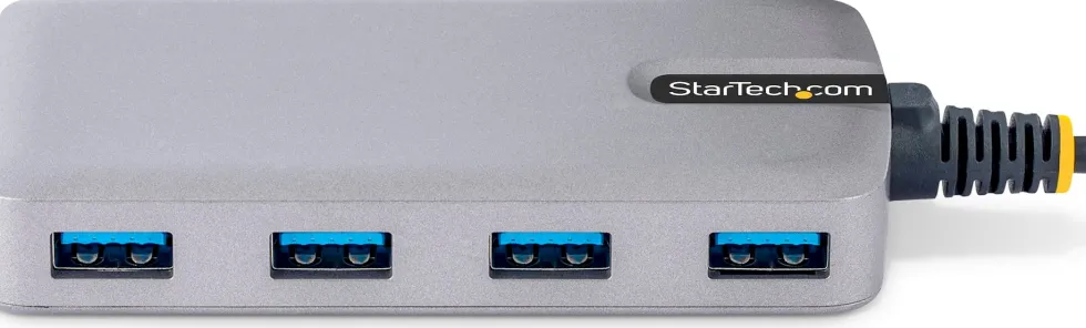 StarTech.com 4-Port USB Hub, USB 3.0 5Gbps, Bus Powered, USB-A