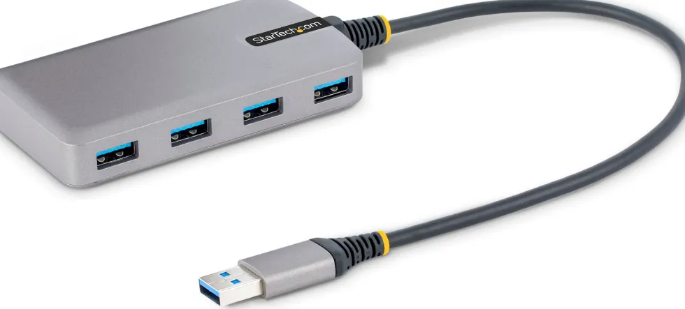 StarTech.com 4-Port USB Hub, USB 3.0 5Gbps, Bus Powered, USB-A