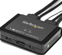 StarTech.com 2 Port USB 4K60Hz DisplayPort KVM-switch med