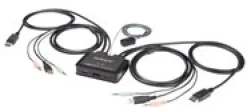 StarTech.com 2 Port USB 4K60Hz DisplayPort KVM-switch med