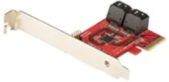 StarTech.com SATA PCIe-kort - PCIe SATA-expansionskort med 4