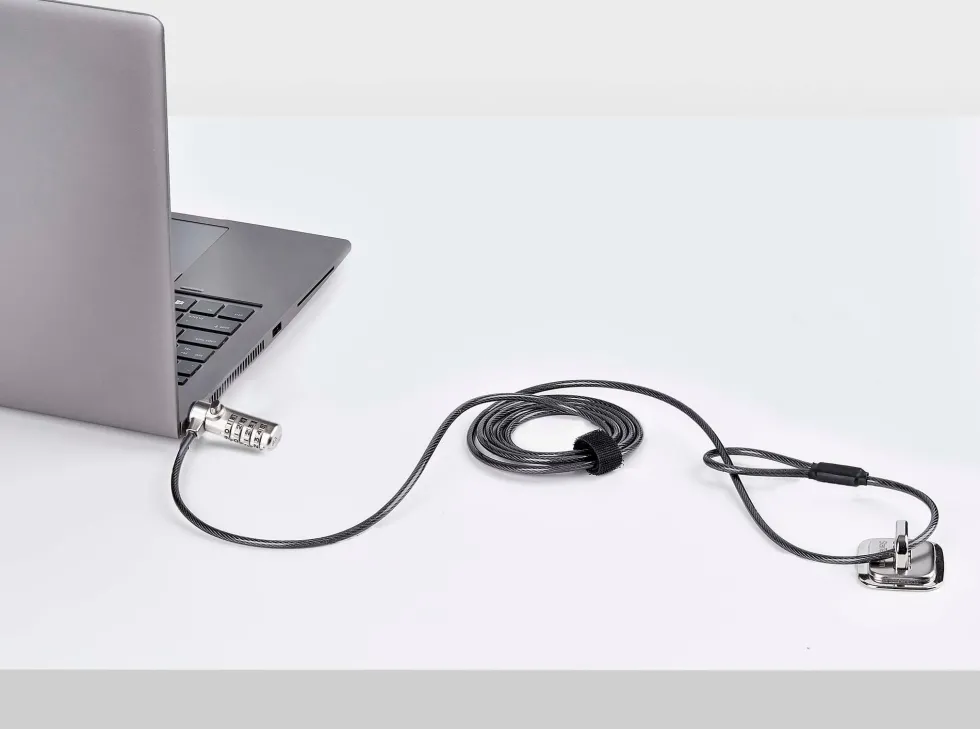 StarTech.com Slim Lock K-Slot Compatible, 6.6ft Combination