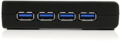 StarTech.com Svart SuperSpeed USB 3.0-hubb med 4 portar - Hubb