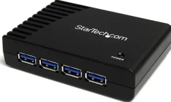 StarTech.com Svart SuperSpeed USB 3.0-hubb med 4 portar - Hubb