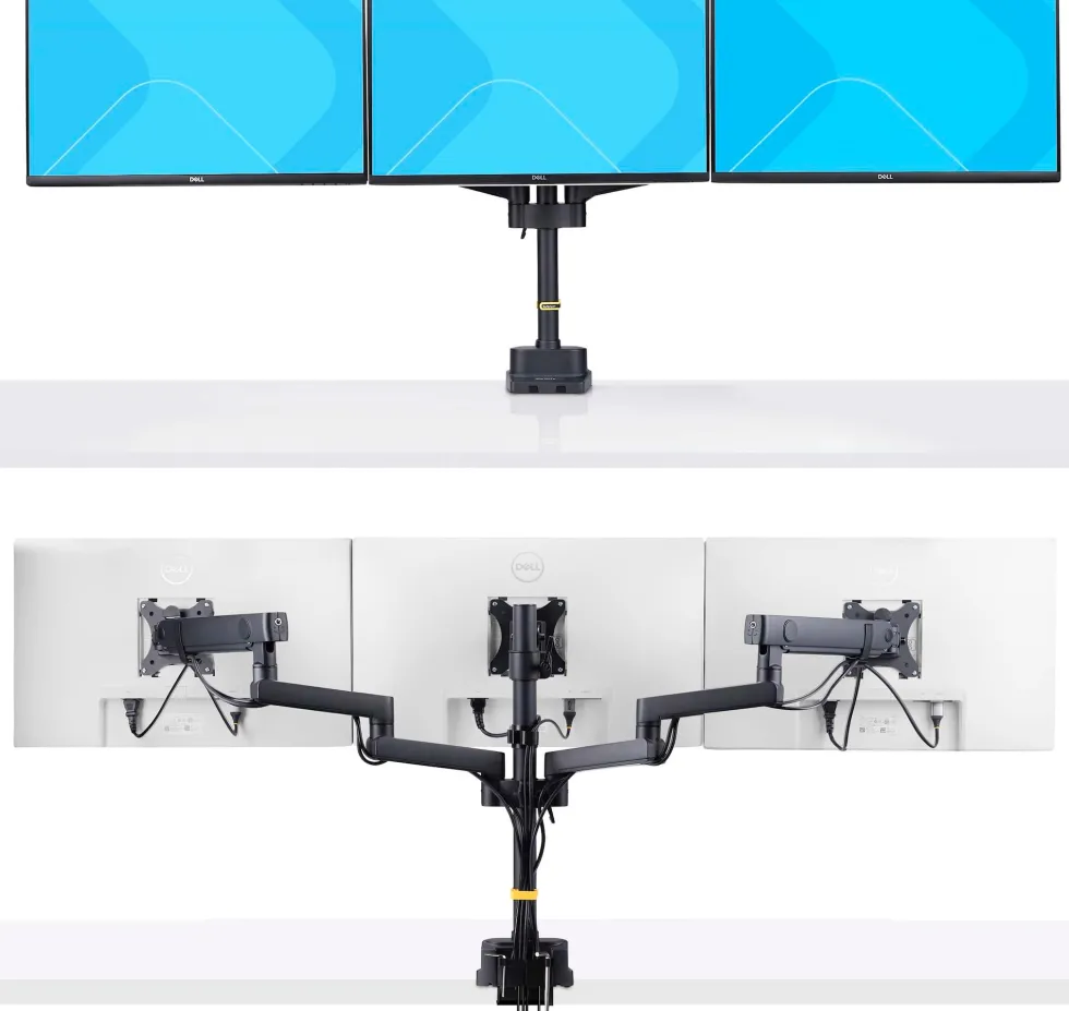 StarTech.com Triple Monitor Desk Mount For Up To Three 27in