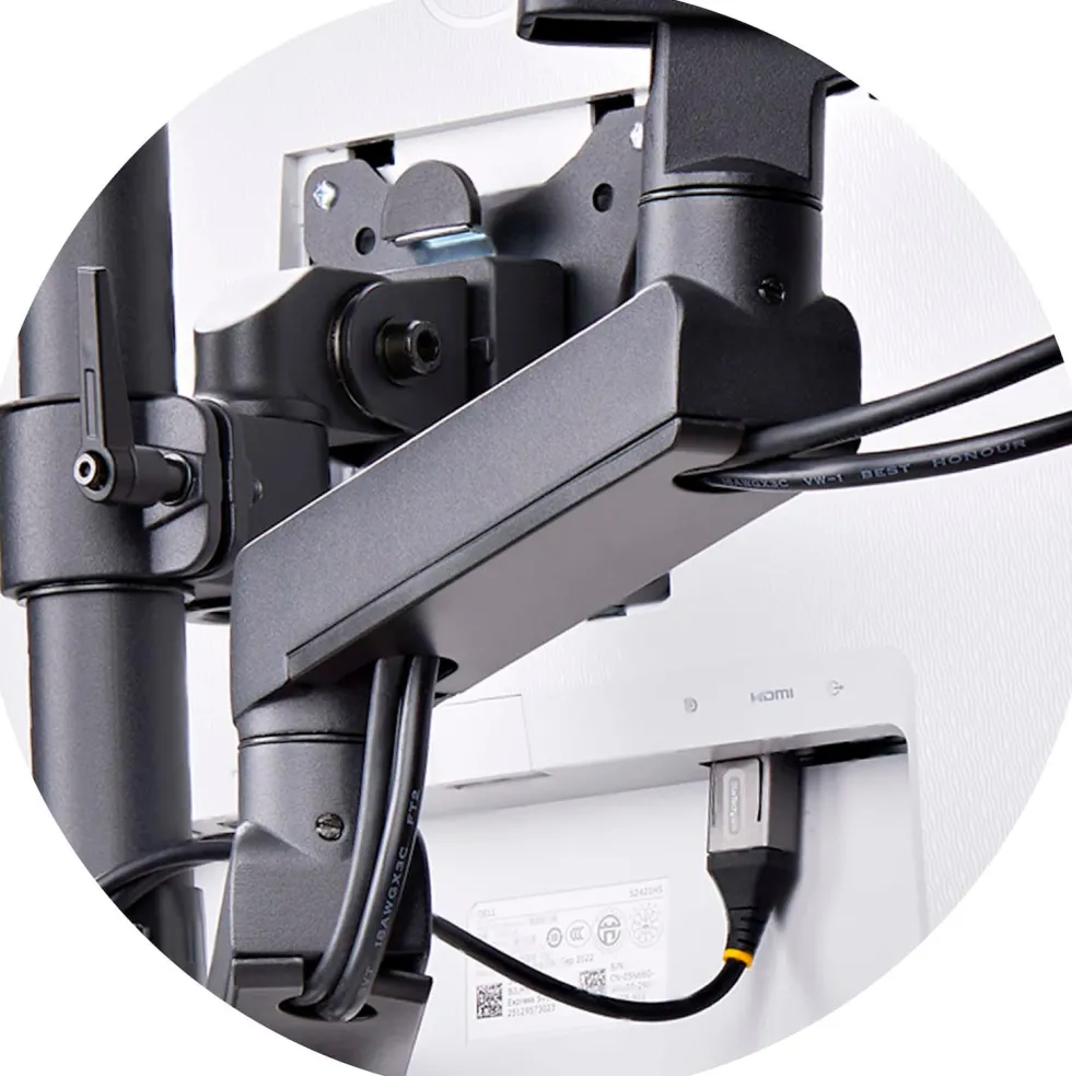 StarTech.com Triple Monitor Desk Mount For Up To Three 27in