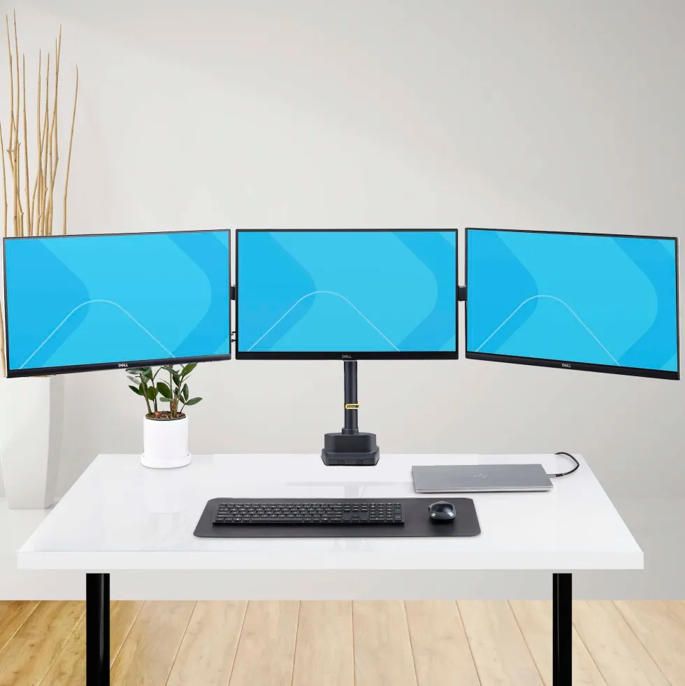 StarTech.com Triple Monitor Desk Mount For Up To Three 27in