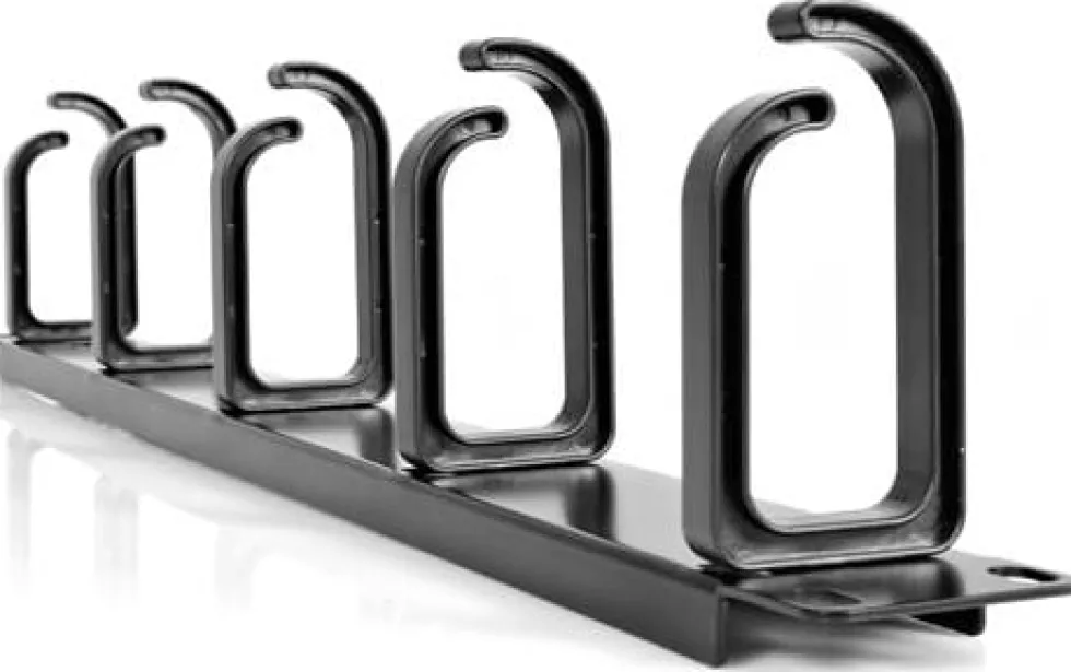 StarTech.com 1U 19" hyllmonterbar kabelhanteringspanel i metall