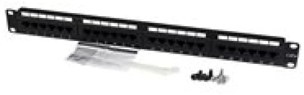 StarTech.com 1U hyllmonterbar Cat 6 110 patchpanel med 24 portar