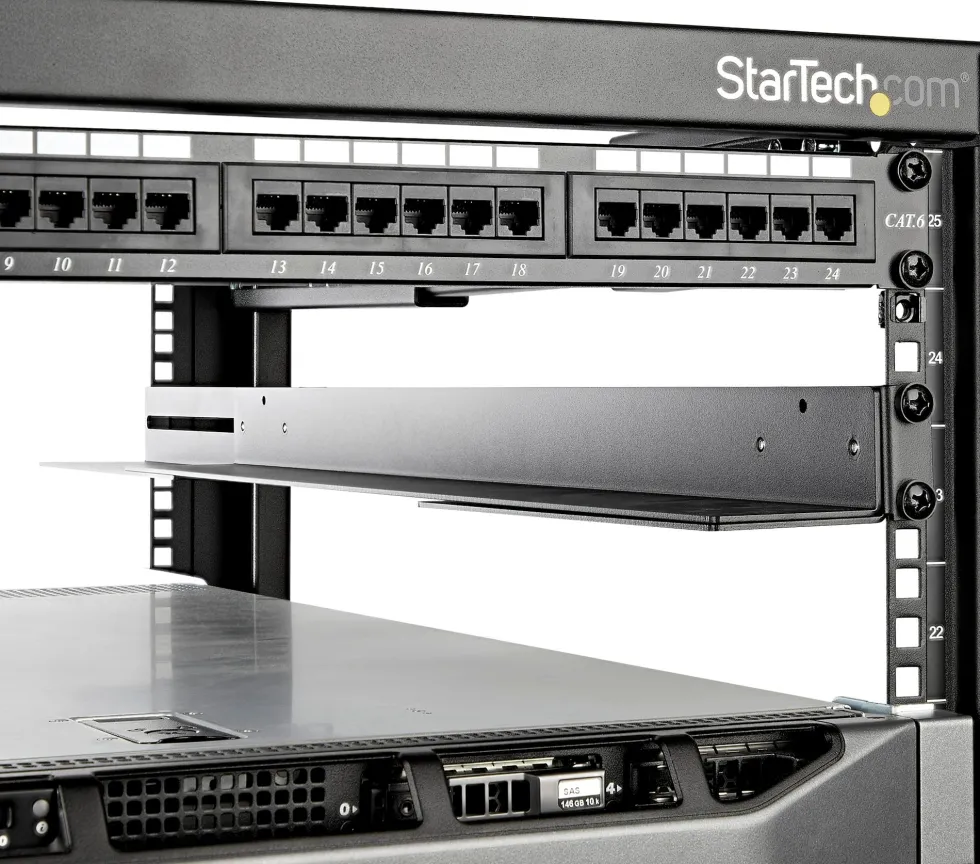 StarTech.com 1U 19 inch Server Rack Rails, 24-36 inch Adjustable