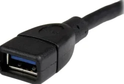 StarTech.com USB 3.0 A-till-A förlängningskabel 15 cm, svart