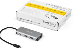 StarTech.com USB C-hubb med 3 portar och Gigabit-Ethernet-RJ45