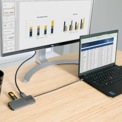 StarTech.com USB C Multiport Adapter, 4K 60Hz HDMI Video, 3-Port
