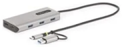 StarTech.com USB-C Multiport Adapter w/Attached USB-C to USB-A