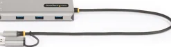 StarTech.com USB-C Multiport Adapter w/Attached USB-C to USB-A