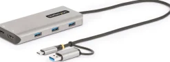 StarTech.com USB-C Multiport Adapter w/Attached USB-C to USB-A