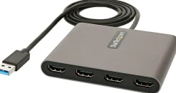 StarTech.com USB 3.0 till 4x HDMI-adapter - Externa video- och