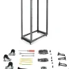 StarTech.com 42U 19-tums öppet serverrack - 4 stolpar justerbart