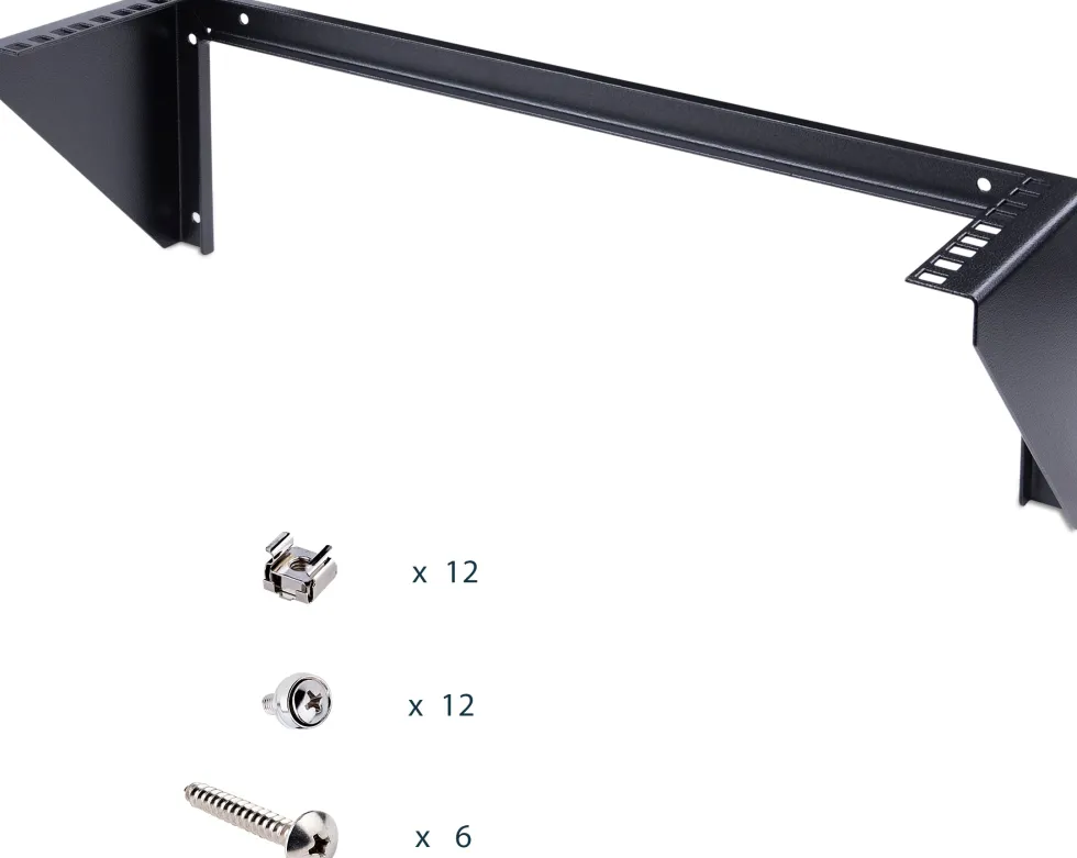StarTech.com 3U Wall Mount Patch Panel Bracket - 19 in - Steel