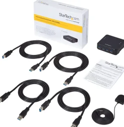 StarTech.com 4x4 USB 3.0 delnings-switch för kringutrustning