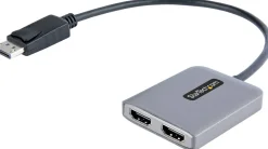 Startech DP to Dual HDMI MST HUB, Dual HDMI 4K 60Hz, DisplayPort