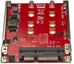 Startech Dual-Slot M.2-enhet till SATA-adapter för 2,5" Drive