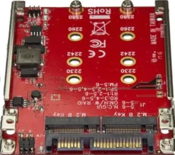 Startech Dual-Slot M.2-enhet till SATA-adapter för 2,5
