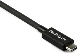 StarTech 2.6ft (80cm) Thunderbolt 3 Cable, 40Gbps, 100W PD,
