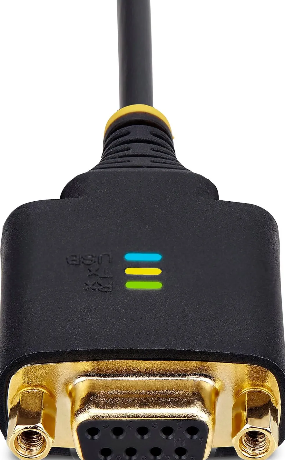StarTech 1ft/30cm USB to Null Modem Serial Adapter Cable, FTDI,