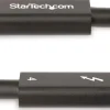 StarTech 6ft (2m) Active Thunderbolt 4 Cable, 40Gbps, 100W PD,
