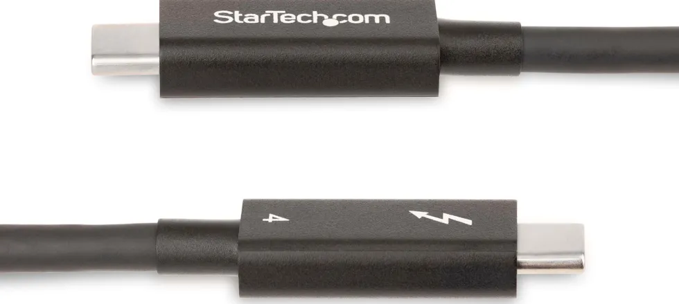 StarTech 6ft (2m) Active Thunderbolt 4 Cable, 40Gbps, 100W PD,