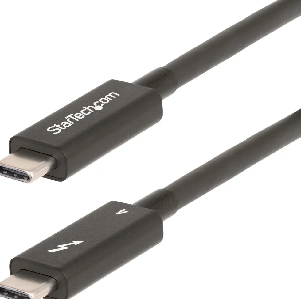 StarTech 6ft (2m) Active Thunderbolt 4 Cable, 40Gbps, 100W PD,