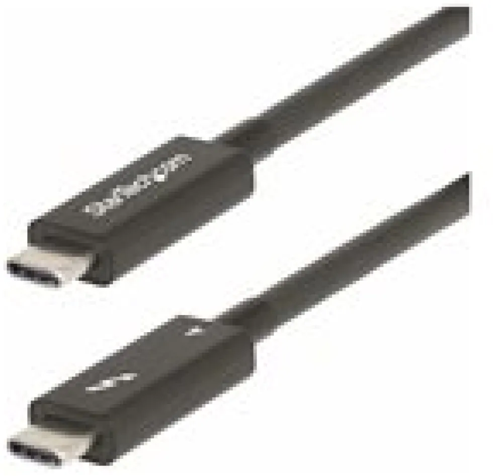 StarTech 6ft (2m) Active Thunderbolt 4 Cable, 40Gbps, 100W PD,