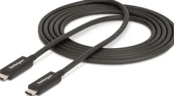 StarTech 6ft (2m) Active Thunderbolt 4 Cable, 40Gbps, 100W PD,