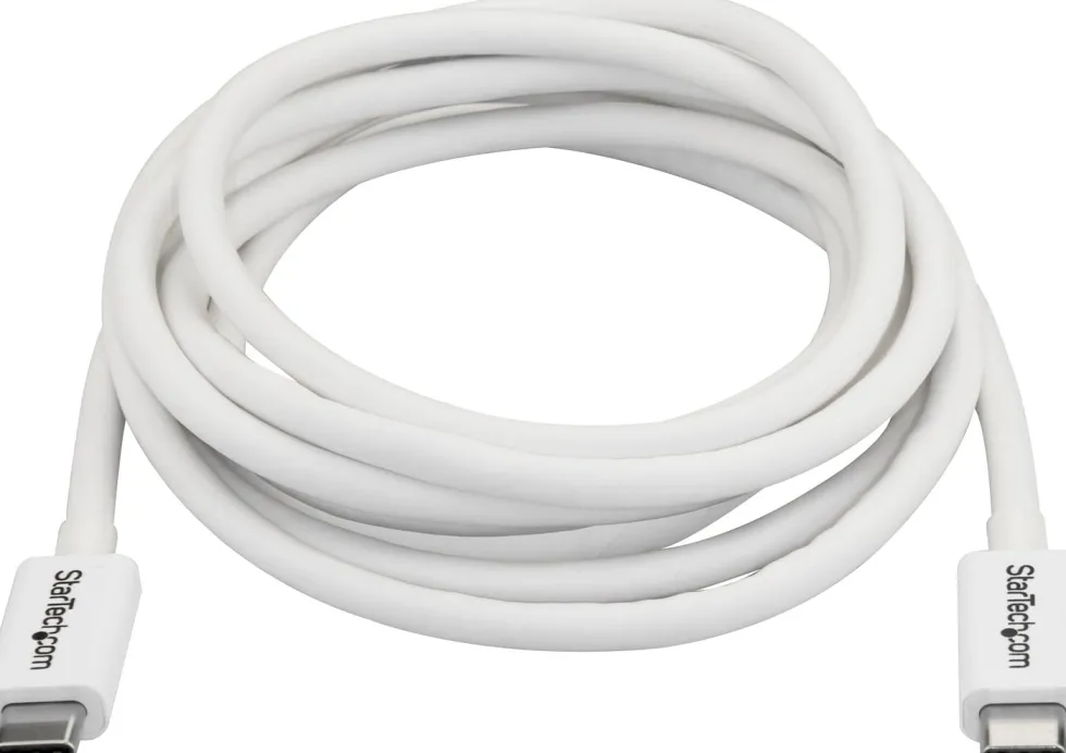 StarTech 6.6ft (2m) Thunderbolt 3 Cable, 20Gbps, 100W PD, 4K