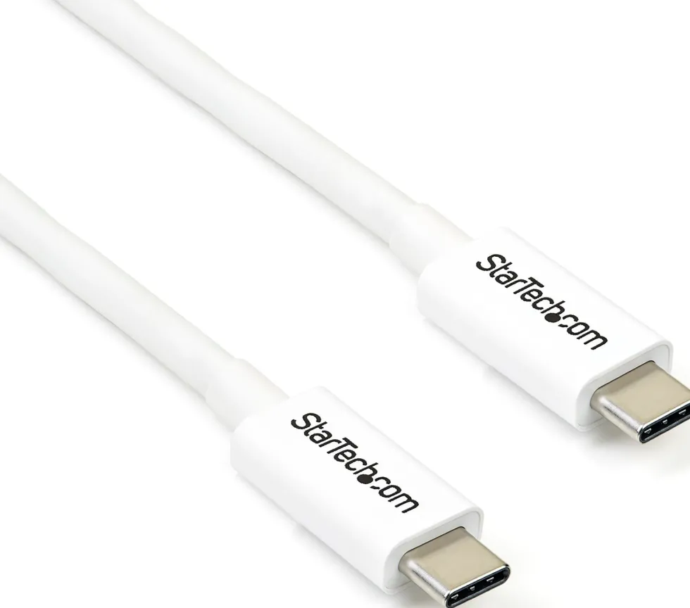 StarTech 6.6ft (2m) Thunderbolt 3 Cable, 20Gbps, 100W PD, 4K