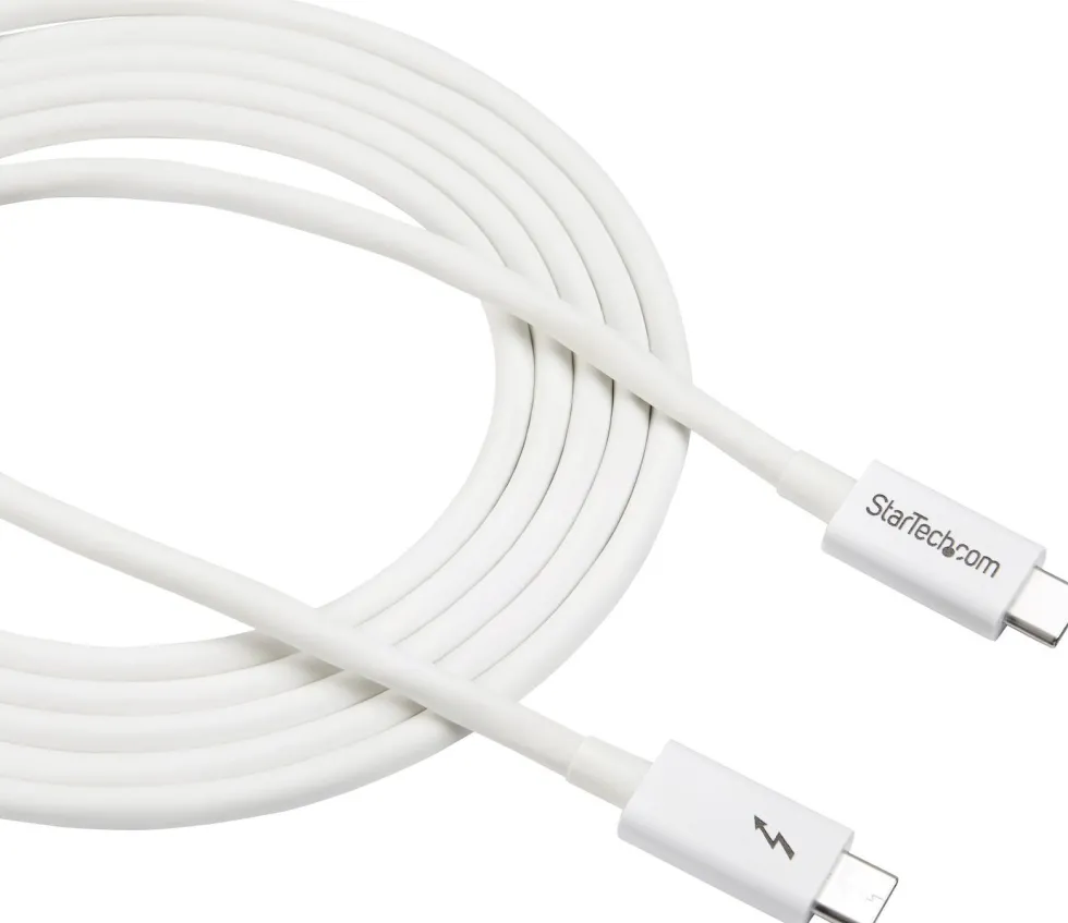 StarTech 6.6ft (2m) Thunderbolt 3 Cable, 20Gbps, 100W PD, 4K