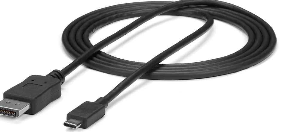 StarTech 6ft/1.8m USB C to DisplayPort 1.2 Cable 4K 60Hz, USB-C
