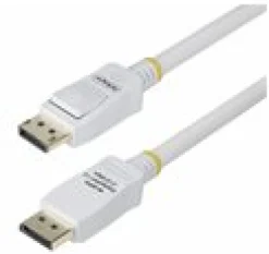 StarTech 6ft White VESA Certified DisplayPort 1.2 Cable with