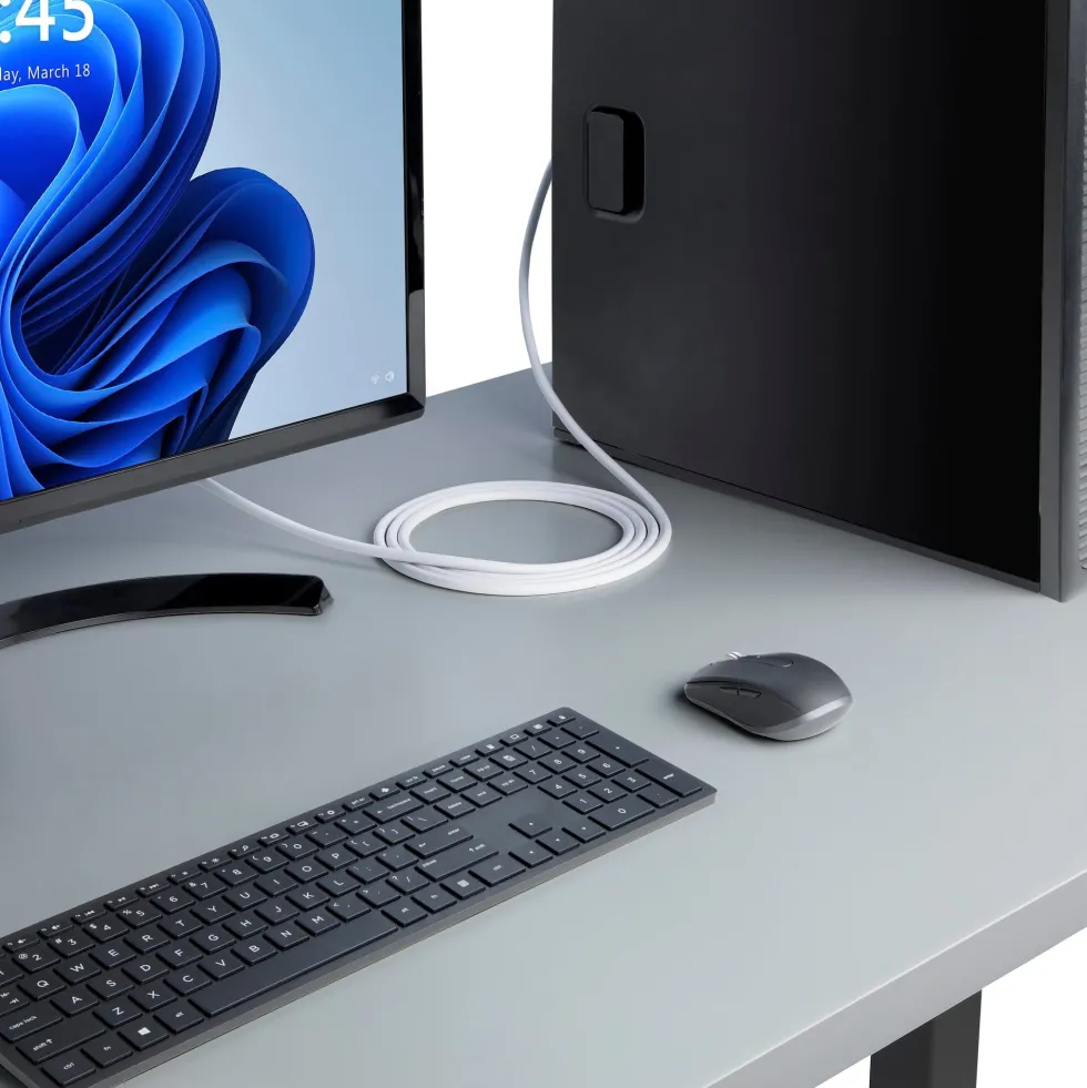 StarTech 6ft White VESA Certified DisplayPort 1.2 Cable with