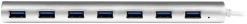Startech Kompakt USB 3.0-hubb med 7 portar och inbyggd kabel