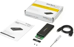 Startech M.2 SSD-kabinett för M.2 SATA SSD-enheter - USB 3.1 (10