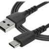 StarTech 2 m USB 2.0 till USB-C-kabel -&nbsp,svart&nbsp,