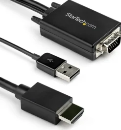 Startech 2 m VGA till HDMI-kabeladapter - USB-driven - 1080p